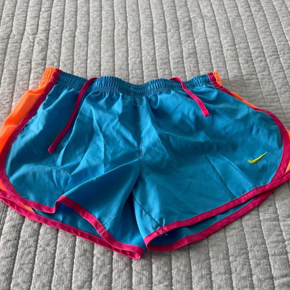 Nike Girl’s Blue and Pink Athletic Shorts